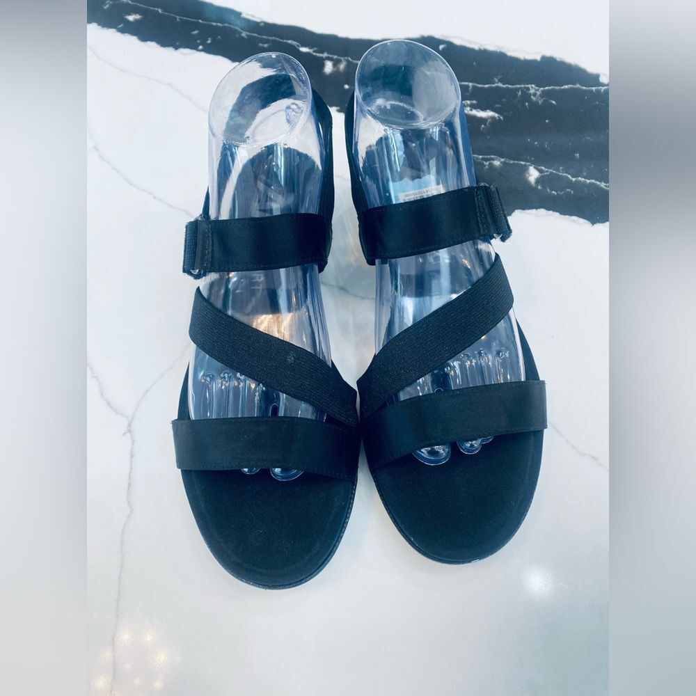 Anne Klein Black Strappy Sandals